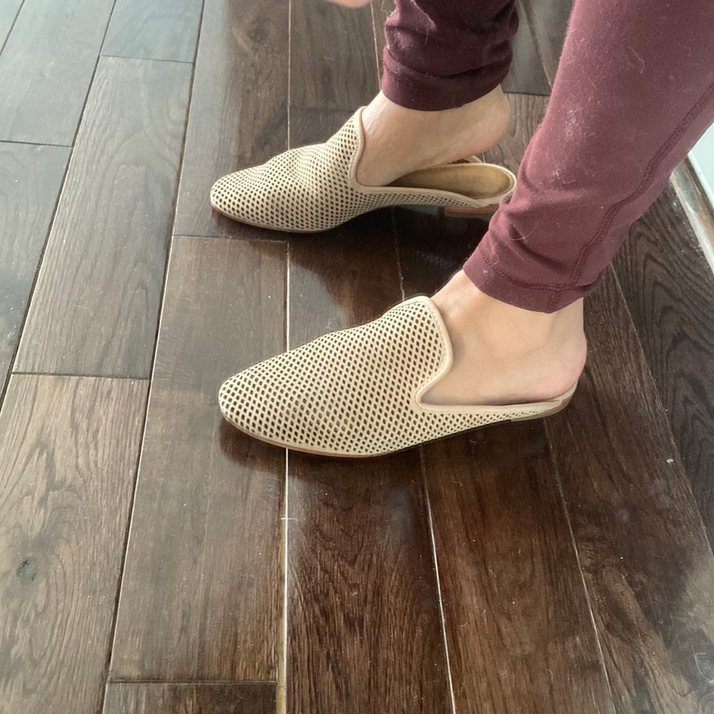 Frye slide on flats